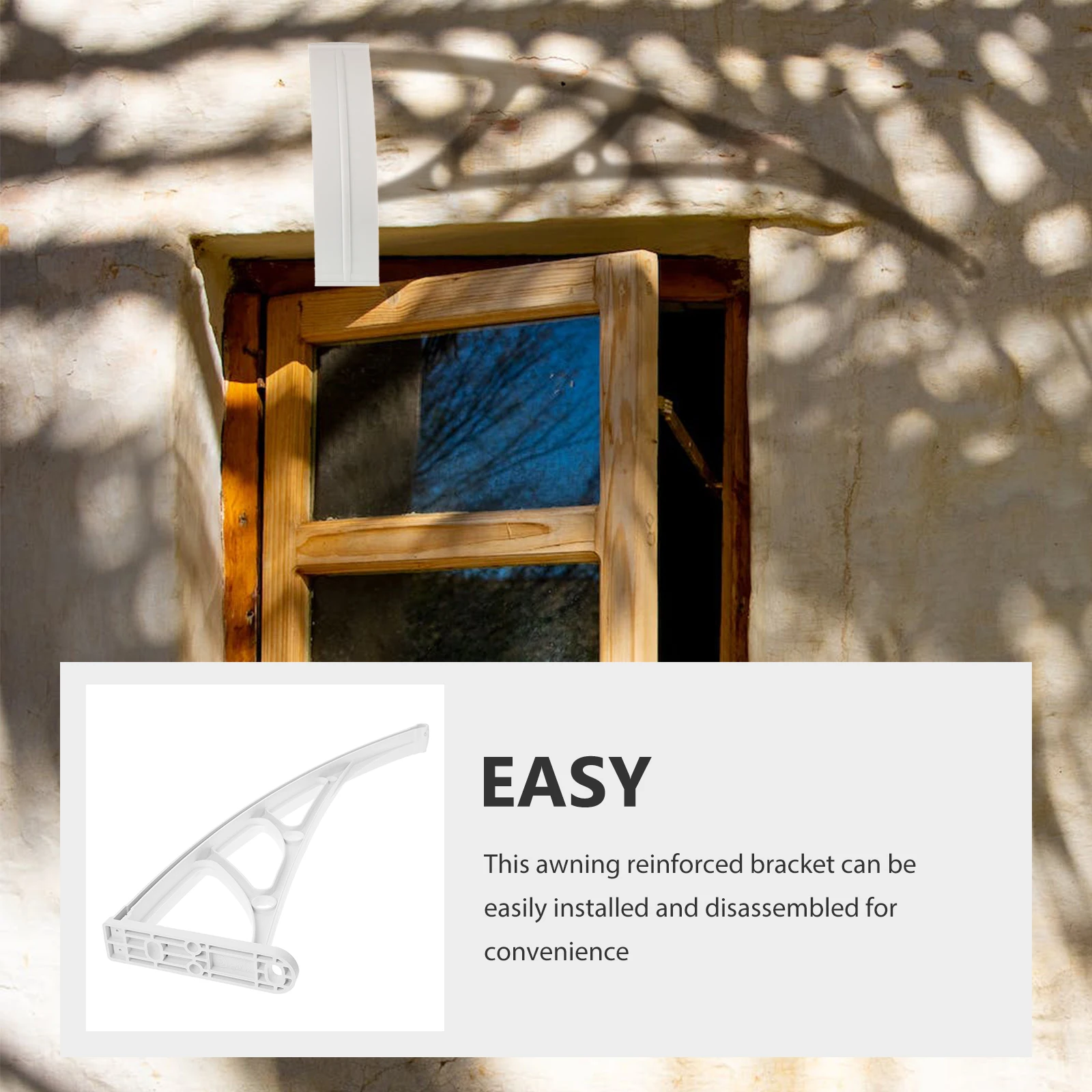 

Reinforced PVC Awning Bracket Easy Install Support Retractable Motorized Manual Window Door Patio Awnings Mobile Home Awnings