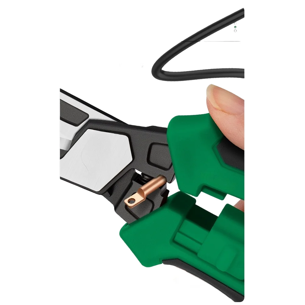 Voltage Tester Wire Stripping Pliers Home Electrical Repair Dual-color LED Indicators Multiple Stripping Holes For Electricians