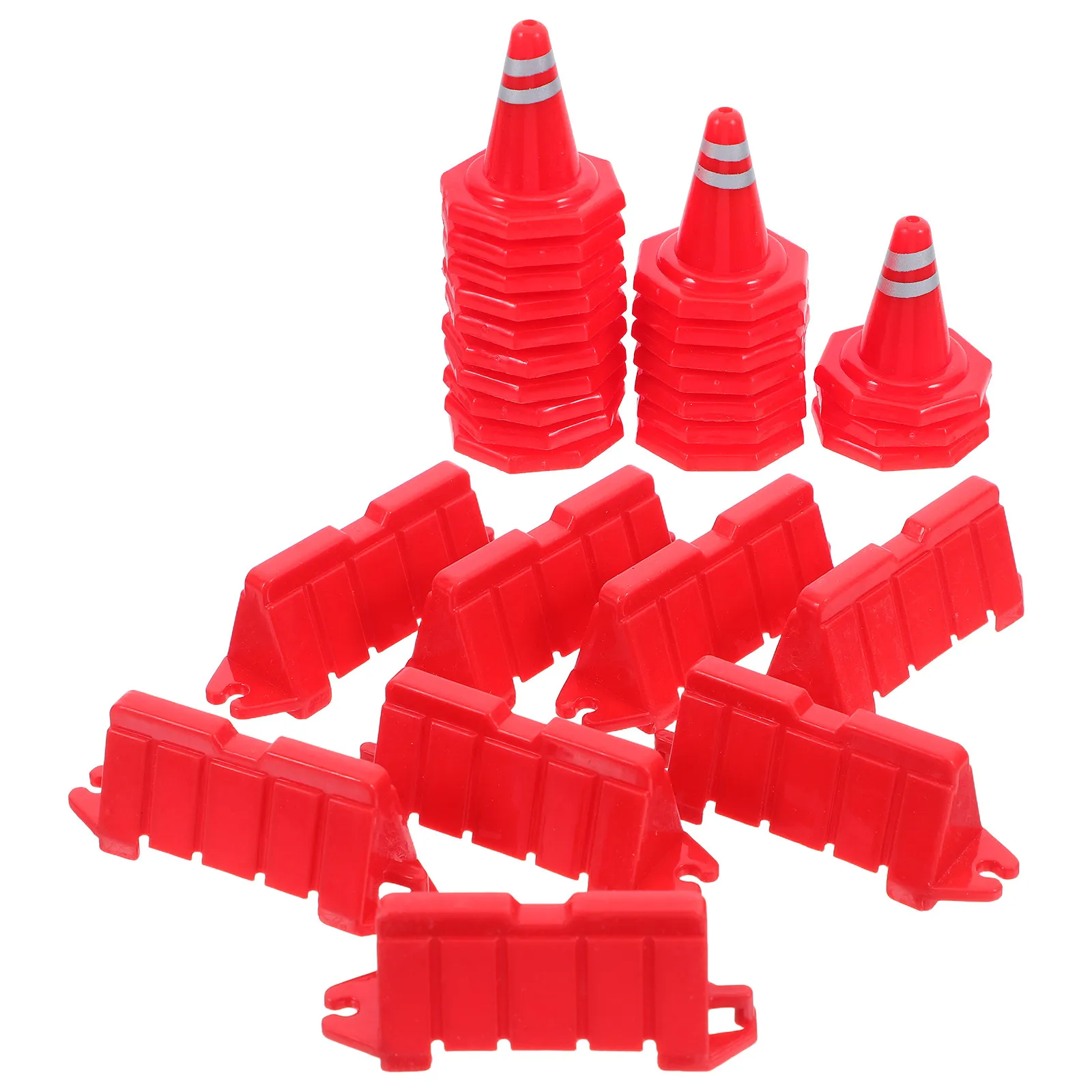 40pcs Mini Traffic Cones for Kids – Sand Table Parking Lot Playset, Road Safety Education & Role Play Toys