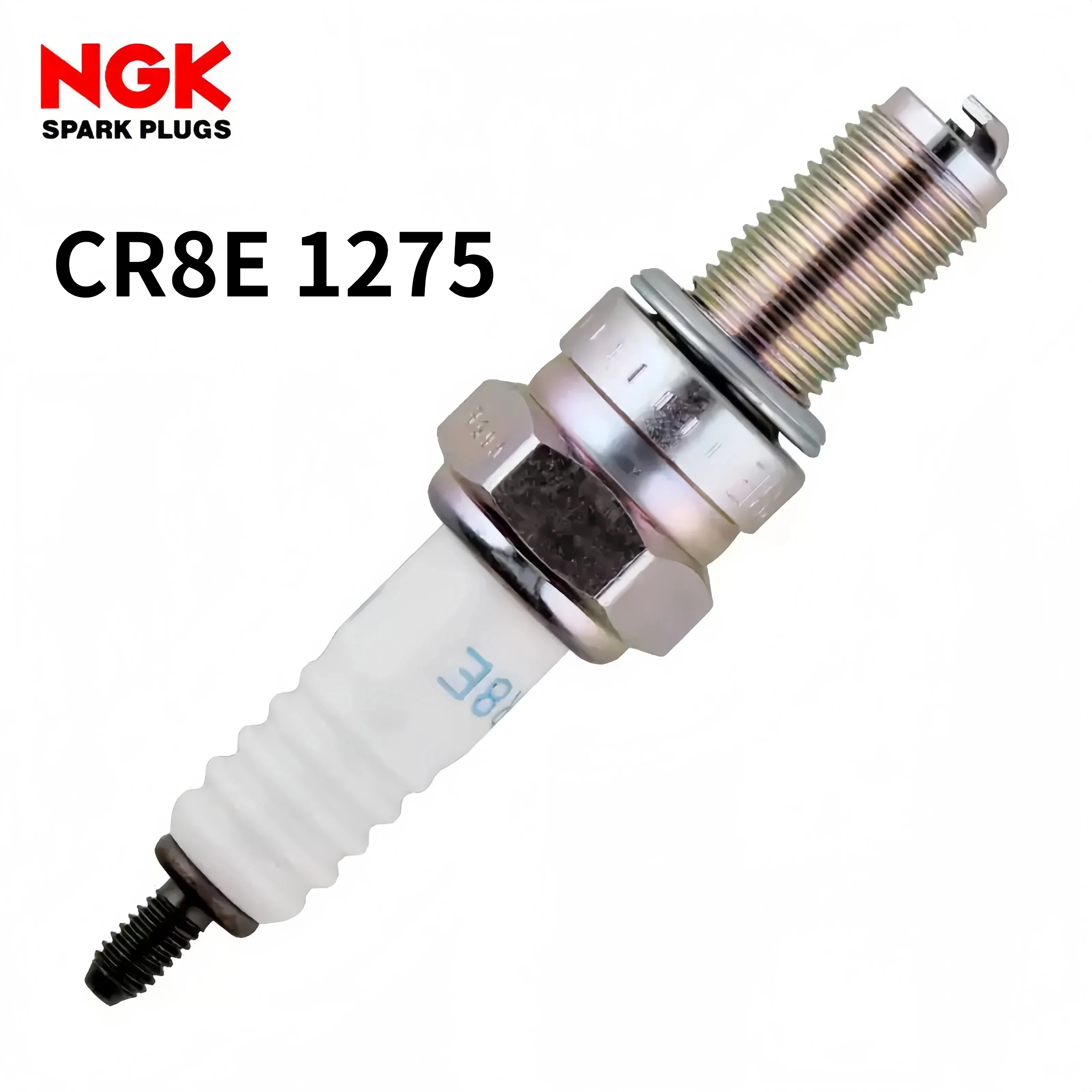 NGK 1Pc/4PCS 1275 CR8E Resistor Spark Plug Fit For Partial 4‑Stroke Scooter Motorcycle ATV Suzuki Zongshen Spare Parts
