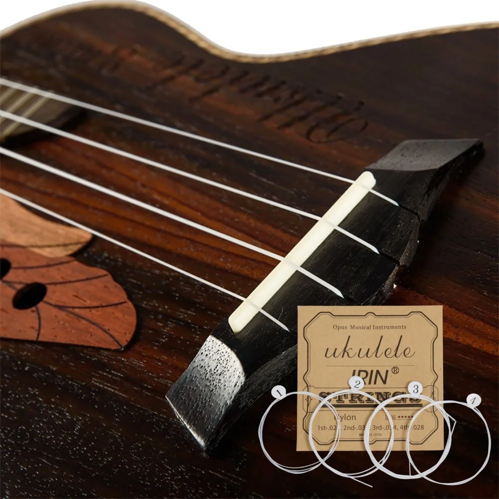 

Nylon Ukulele Strings Replacement Part Accessory for Soprano (21 Inch) Concert (23 Inch) Tenor (26 Inch) Ukulele .024-.028 Gauge