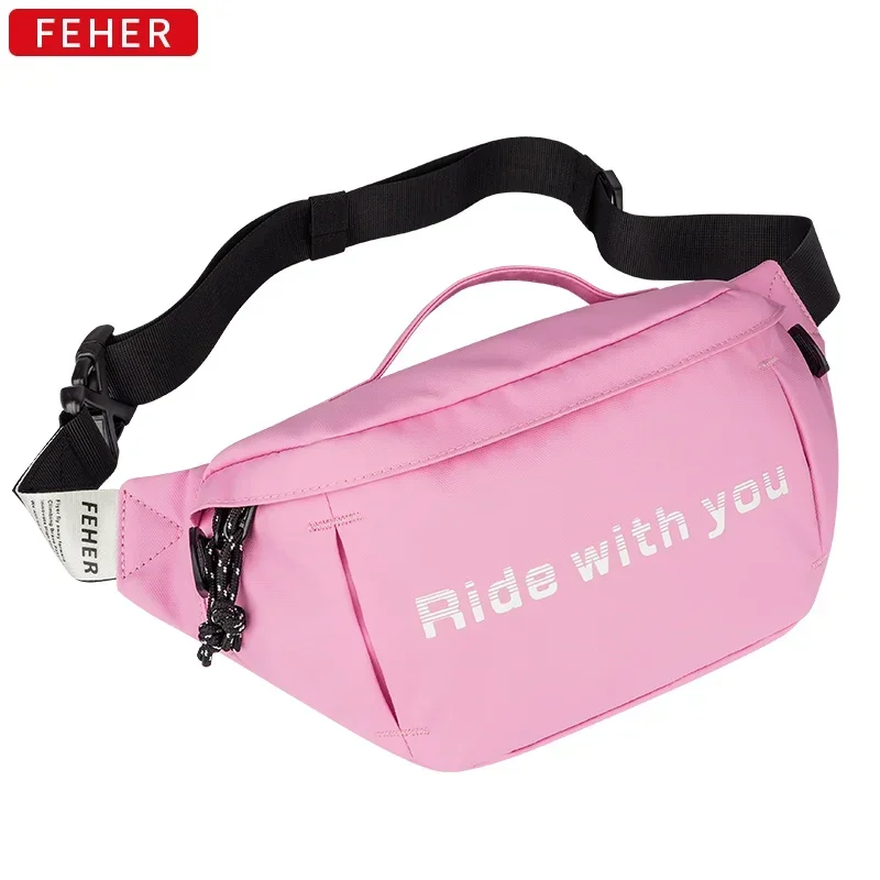 FEHER Motorcycle Riding Fanny  Pack Crossbody Bag Men and Women Motorcycle Shoulder Bag Backpack Waterproof for Nylon Material