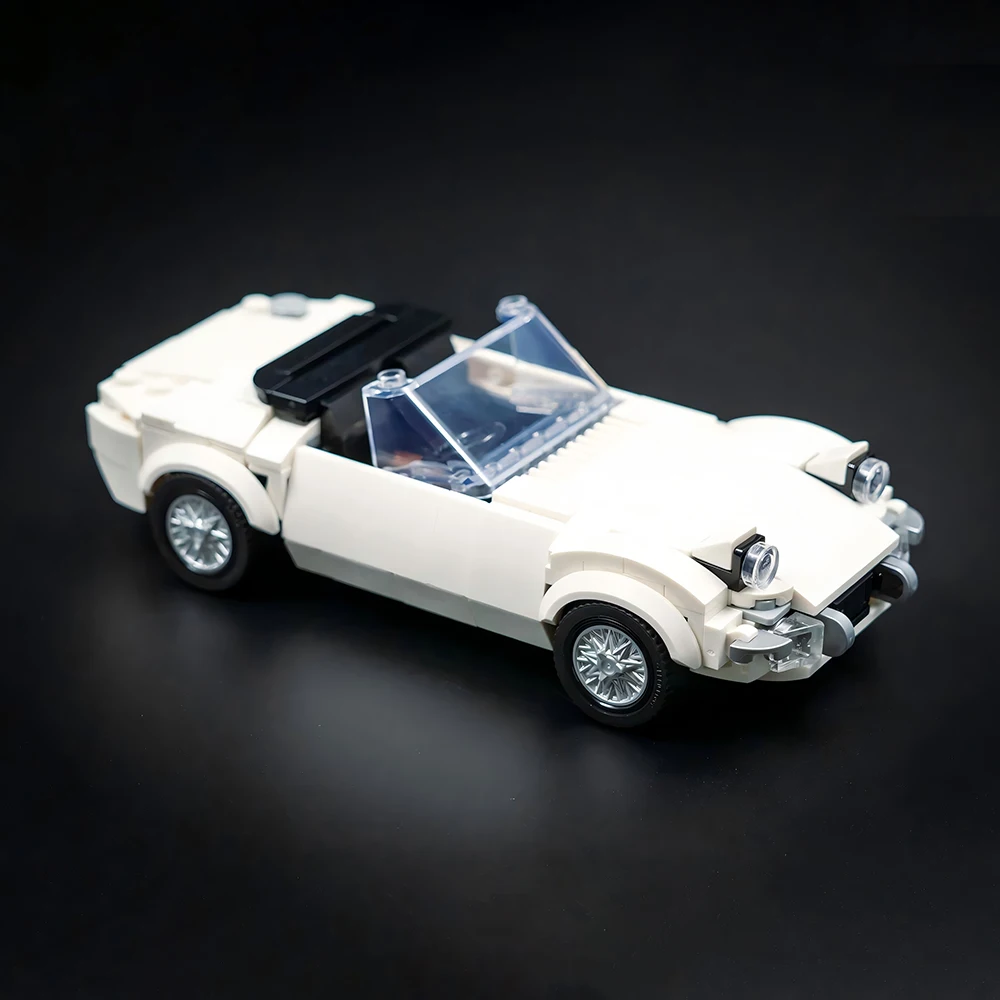 

313PCS MOC Speed ​​Series Movie Retro Convertible 2000GT Model Building Blocks DIY Sports Car Assembly Children's Toy Boy Gift