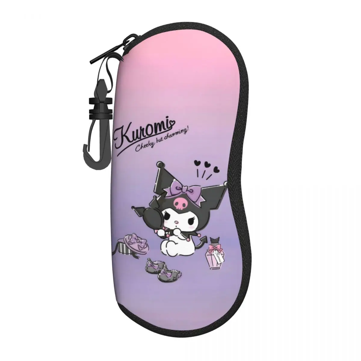 

Custom Kuromi Anime Eyeglass Glasses Case Men Women Soft Anime Sunglasses Protective Pouch