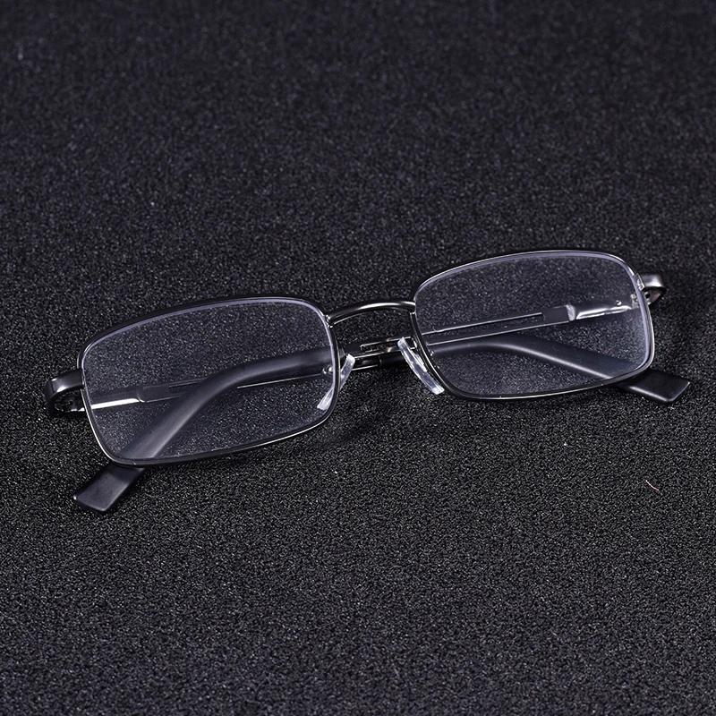 Vintage Quadratische Lesebrille Rahmen Metall Männer Mode Klassische Business Brillen Blau Licht Blockieren Klare Linse +75 + 125 + 2 – Detail 17