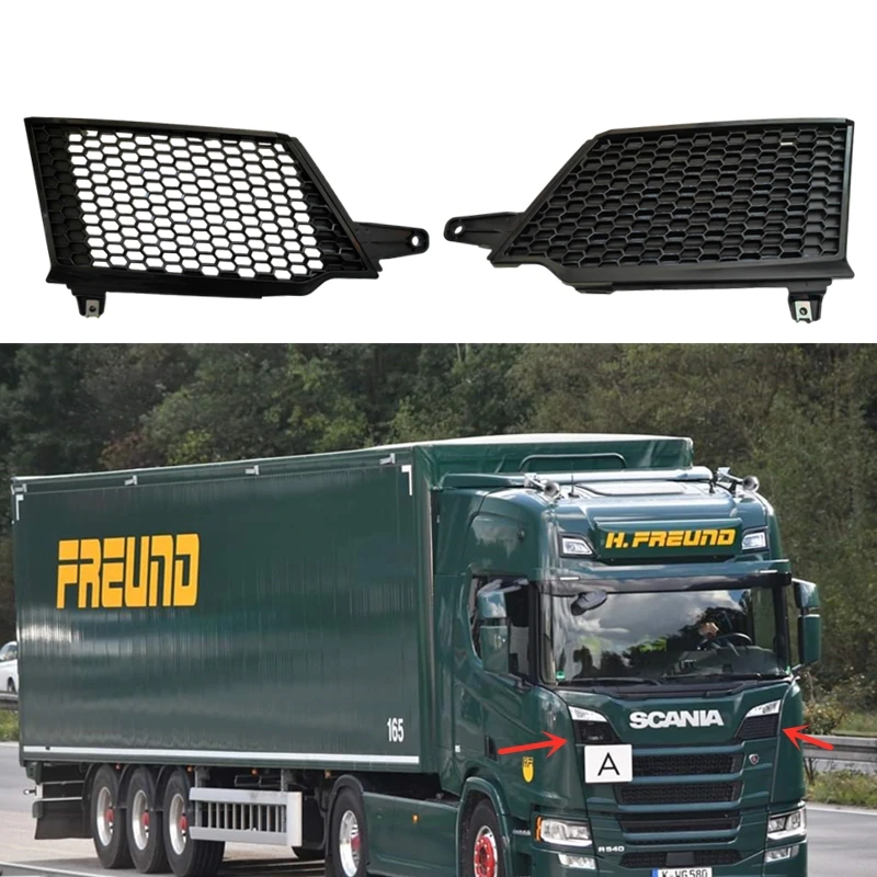 

1Pair Grille Panel Fit For SCANIA Truck R series S series R650 S730 S500 Front Decoration Cover Panel Oem 2307647 2307649