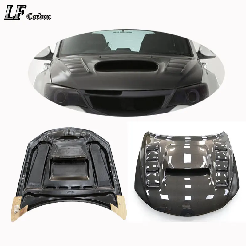 New for 07-14 Subaru GR STI WRX Carbon Fiber Engine Hood Bonnet Cover