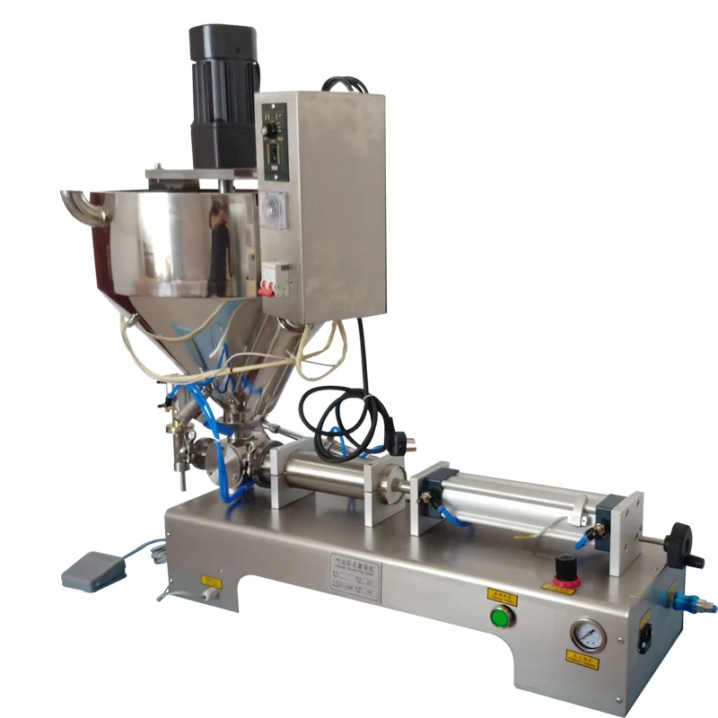 Automatic Honey Cream Filling Machine Pneumatic Viscous Liquid Chili Sauce Gel Peanut Butter Filling Machine With Heater