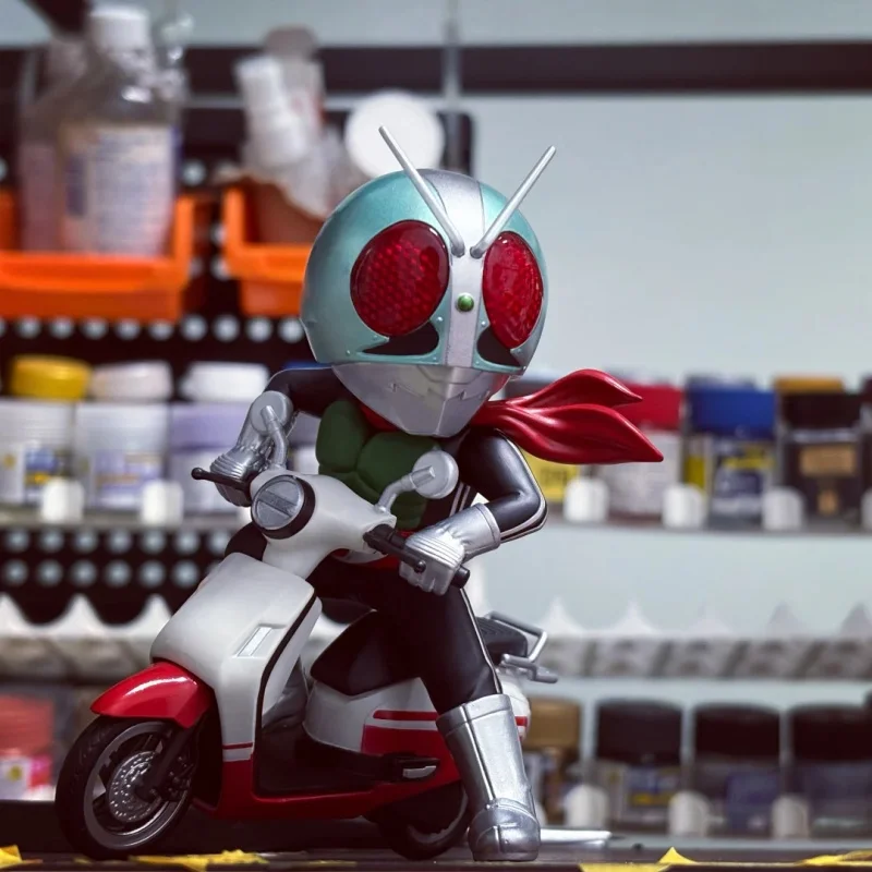 Authentic Bandai Bn Figure Q Series Kamen Rider × Car Blind Box Collaboration Motorcycle Model Toy