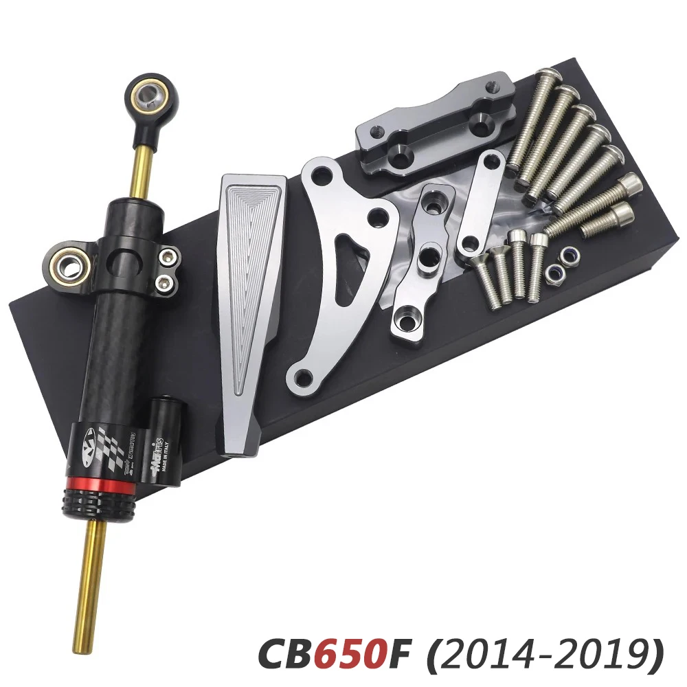 

For HONDA CB650F CB650 CB 650 F 650F 2014-2019 Motorcycle Accessories Steering Damper Stabilizer Mount Bracket Support Kit