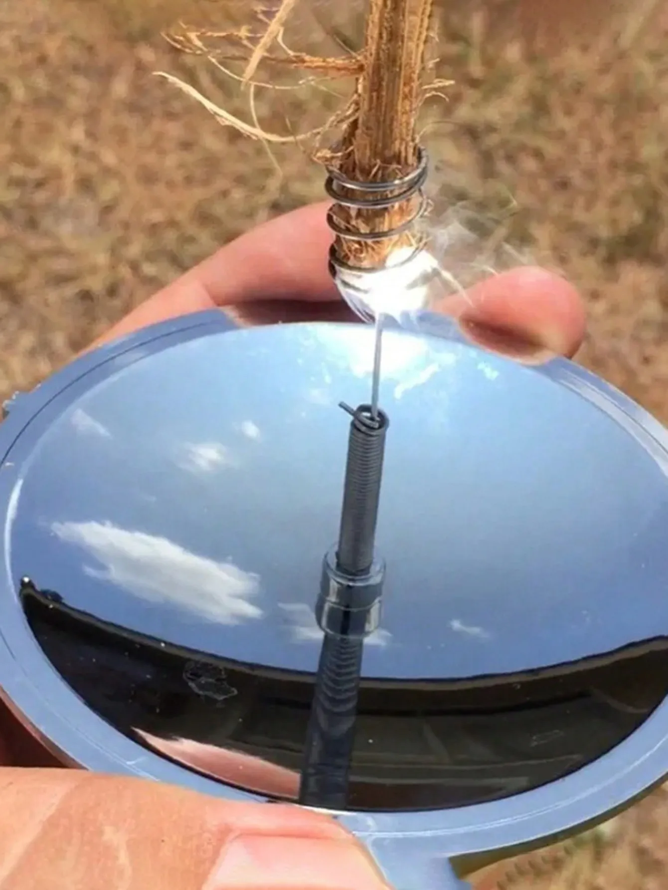 Outdoor Solar Lighter Camping Survival Fire Waterproof & Windproof Fire Starter Outdoor Emergency Tool Gear Accessories Outdoor