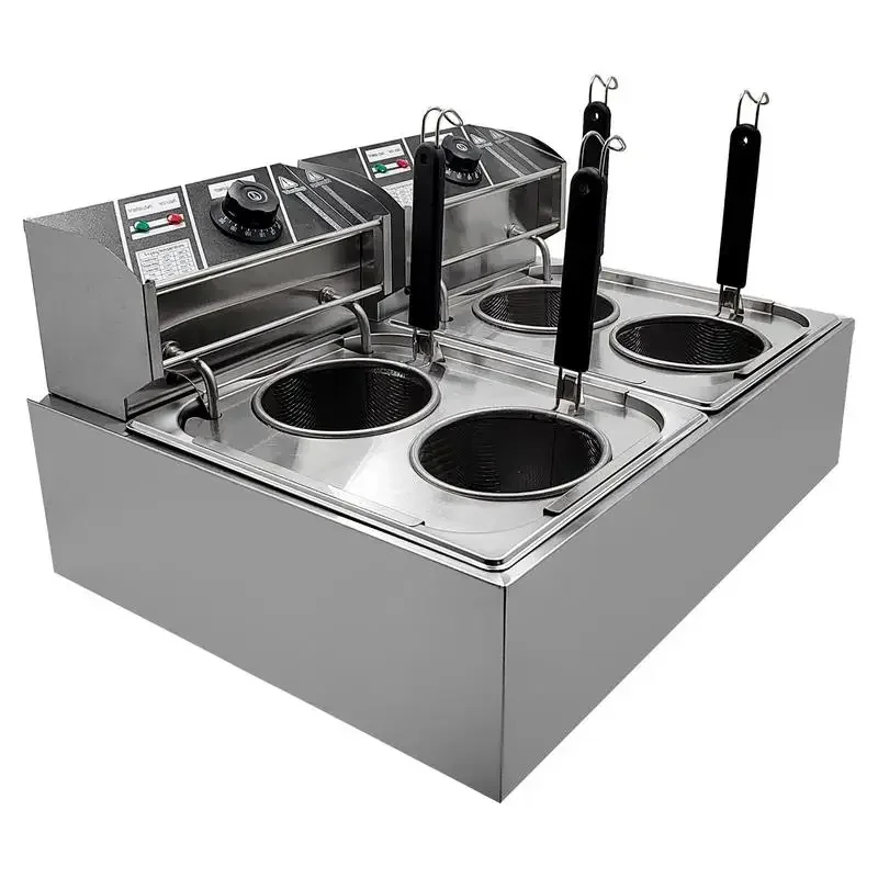 Out of stock, please do not purchase Electric Noodle Cooker 4-Basket Electric Noodle Pasta Cooker 110V US Plug Cooking Equipment