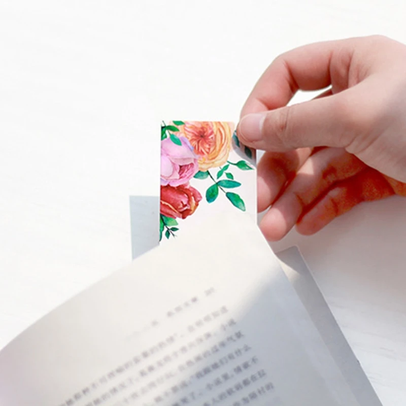 F3MA 30 조각 꽃 책갈피 320Gsm 프리미엄 두꺼운 종이 소재 내구성 재사용 가능한 독특한 디자인 책갈피 사무용품