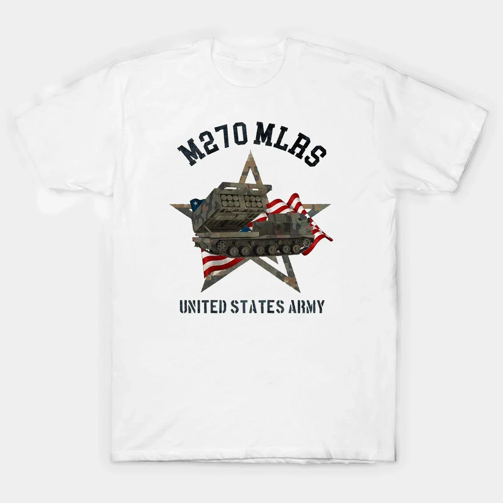 US Army M270 MLRS Multiple Launch Rocket System Military Lovers T-shirt. Summer Cotton Short Sleeve O-Neck T Shirt New S-3XL