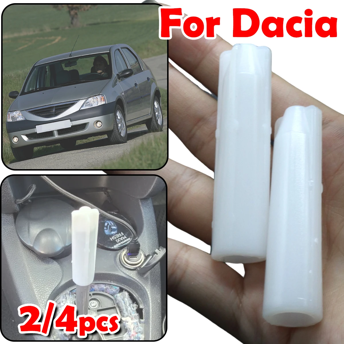 

Inner Sleeve Gear Shift Knob Stick Rod Lever Pen Adapter Car Accessories For Dacia Logan 2004- Duster 2010- Sandero 2008-2020