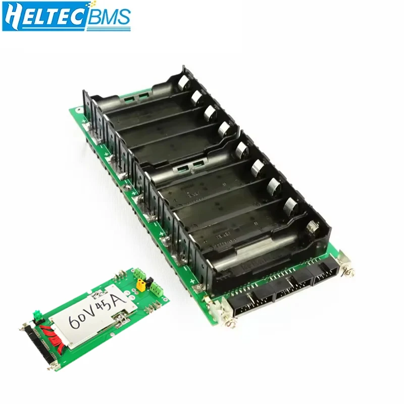 Zestaw DIY: Pojemnik na baterie 17s Power Wall 18650, 62V/72V, balanser PCM 45A BMS, pakiet baterii 18650 do e-bike'a, samochodu elektrycznego.