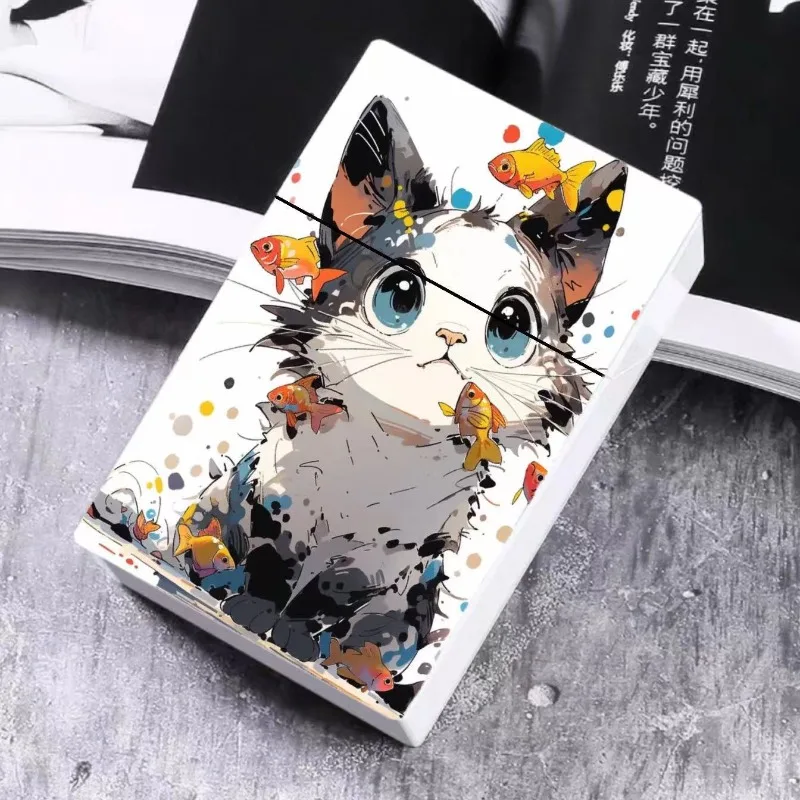 2026 New Cigarette Case Painted Plastic Men's Cigarette Case Butterfly Cat Cute Women's Cigarette Case Card Storage Box