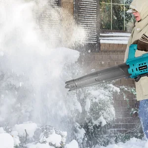 Newbeny منفاخ الهواء الكهربائي سرعة فعالة قابلة للتعديل أداة تنظيف الثلج اللاسلكية للمنزل ورقة الغبار لبطارية ماكيتا 18 فولت أفضل 8 مبيعات محراث الثلج - رقم 4