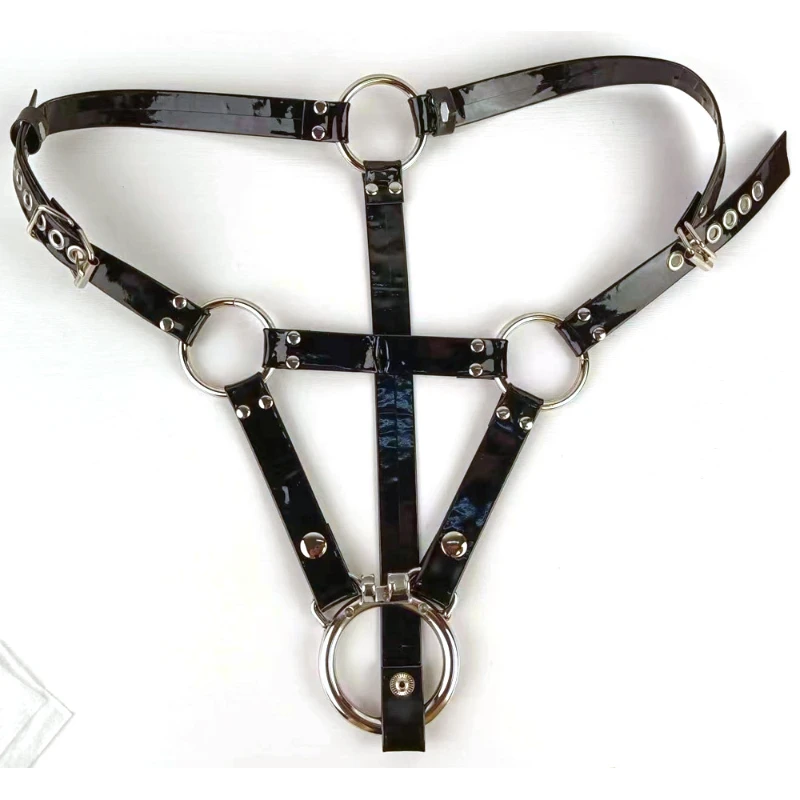 Adjustable Leather Belt Anti-Fall Chastity Harness Reinforced Chastity Cage Aid Belt Adult Sex Toys For Man 18+ Erotic Shop