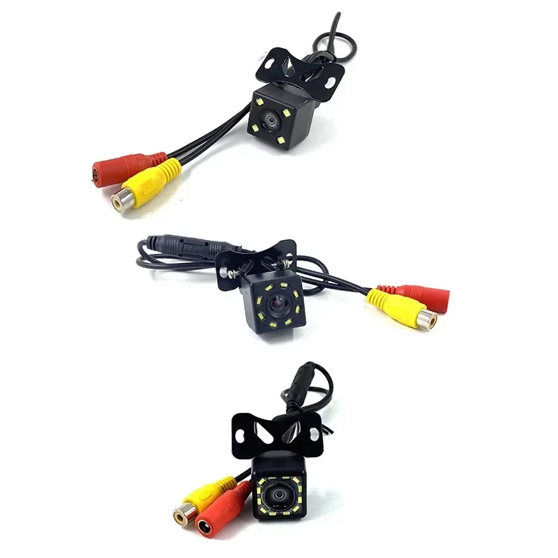 Universal Car 12LED High Definition Night Vision Reversing 8LED Rear View Camera Monitoring CCD Chip 4LED Lights