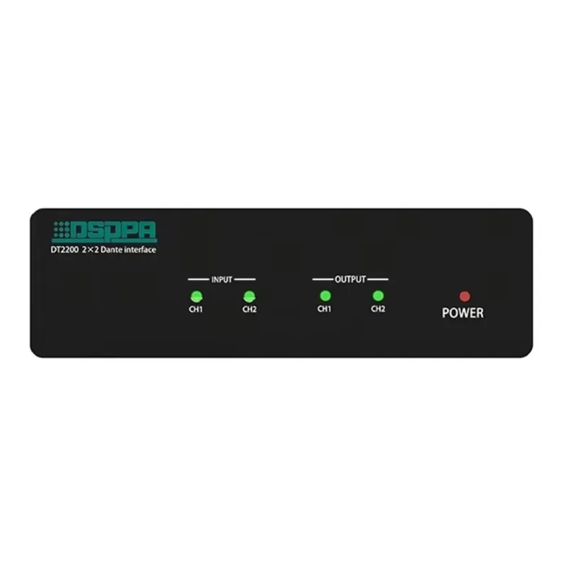

2X2 USB Audio Interface 2 In 2 Out 48V Poe Dante Network Audio Interface