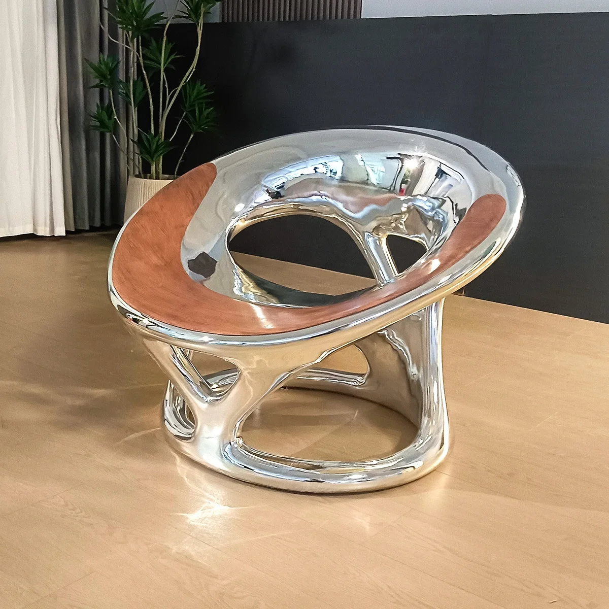 

tyLuxury Dining Chair Set Modern Art Design with Unique Electroplating for Living Room Hotel Villa or Mall@