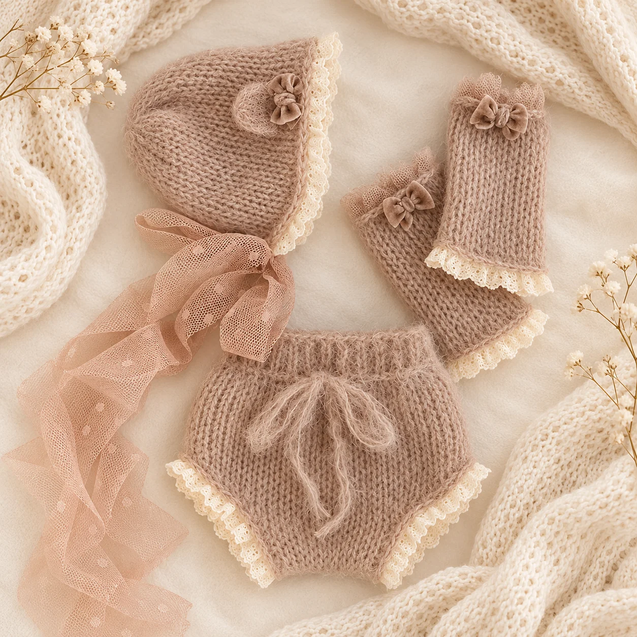 Newborn Photography Props Knit - Infant Photography Props Outfit review and price