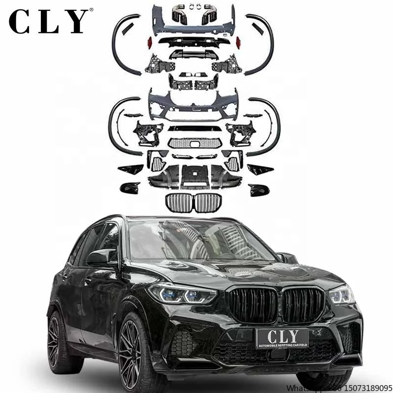 Automotive Parts Body Kits for  X5 G05 Facelift X5M Car Bumpers Grill Wheel Hub Rear View Mirror Shells Diffuser Exhaust Pipe