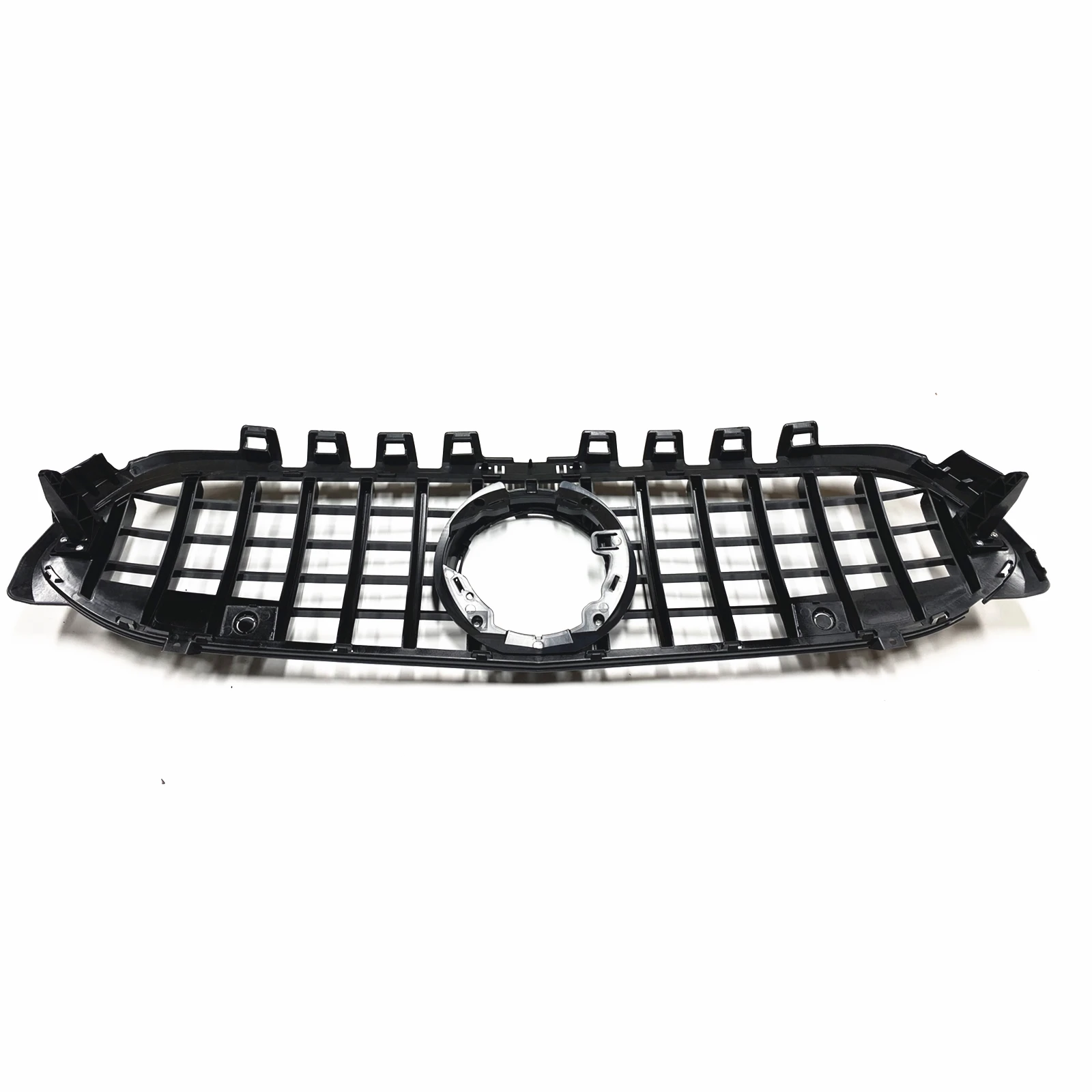 GT Style Front Grille For Mercedes Bezn A Class W177 A180 A200 A250 A45 2019-2022 Black/Silver Upper Bumper Hood Mesh Grill Grid