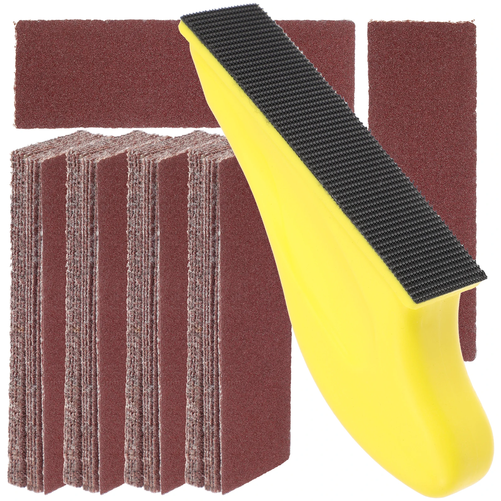 

121 Pieces Red Aluminum Oxide Sandpaper Set 40-600 Grit for Wood Furniture DIY Metal Polishing Tools Parts Dry Grinding Abrasive