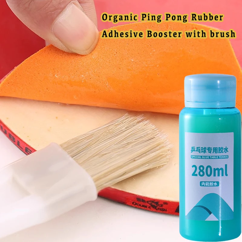 

Ракетка для пинг-понга, настольный резиновый теннисный клей для школьных офисных аксессуаров, профессиональная 280 мл, супержидкая скорость со специальной кистью