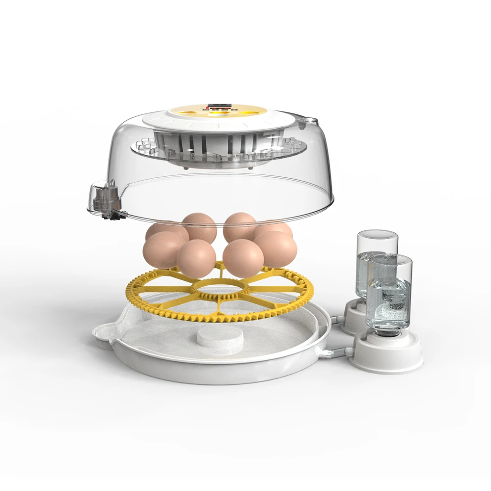 18Eggs Automatic Intelligent Incubators for Hatching Eggs，with Automatic Turner and Bring a water bottle Small Poultry Incubator