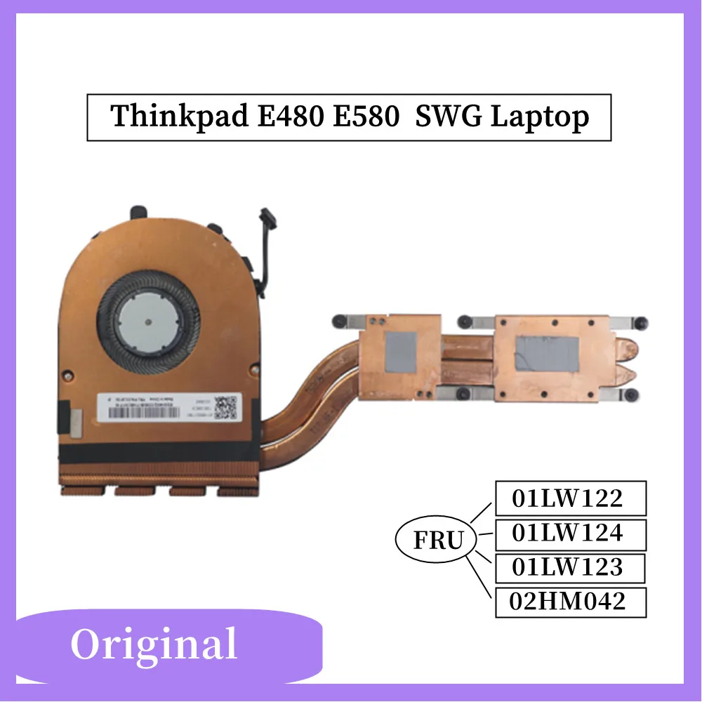 لينوفو ثينك باد E480 E580 كمبيوتر محمول SWG الرسومات المنفصلة المبرد وحدة المعالجة المركزية برودة مروحة المبرد FRU 01LW123 01LW122 01LW124 02HM042