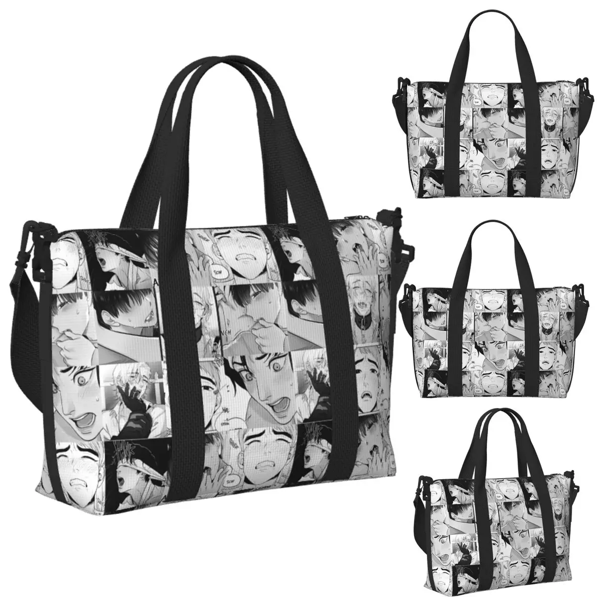 

Custom The Good Yaoi Boys Beach Travel Bag Large Capacity Tote Bags for Gym Sport Women Shopping Duffle Shoulder Bag