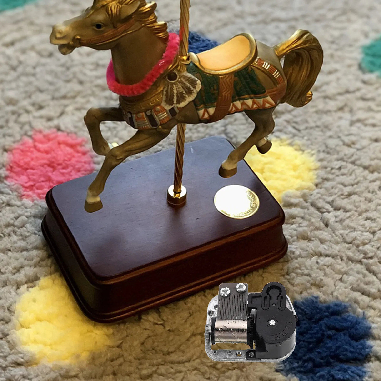 Clockwork Music Box Movement Replacement for DIY Wooden Glass Plastic Box Wind Up Hand Crank Musical Mechanism Therapy Sound