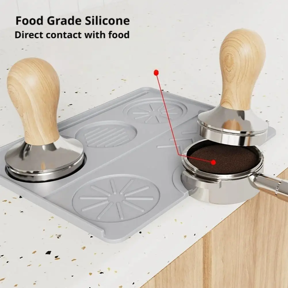 1 قطعة 25x20 سنتيمتر سيليكون القهوة تدك حصيرة للمنزل مقهى ماكينة إسبريسو قاعدة غير قابلة للانزلاق Portafilter حامل وسادة اكسسوارات