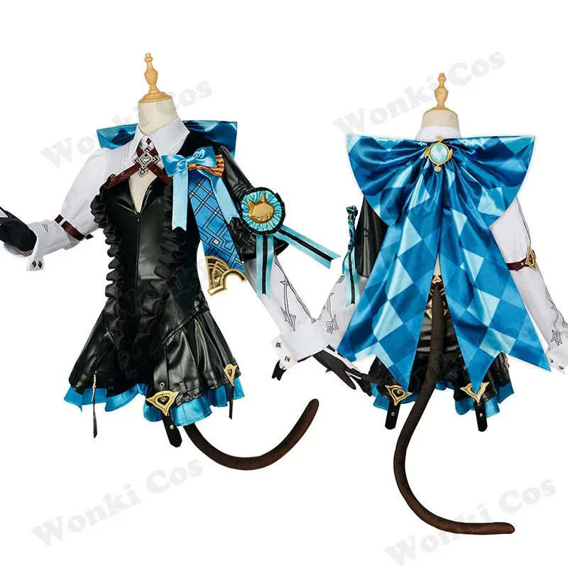 

CyLynette Cosplay Costume Wig Fontaine Twins Sister Jumpsuit Dress Women Cosplay Party Halloween Comic Con Costumes