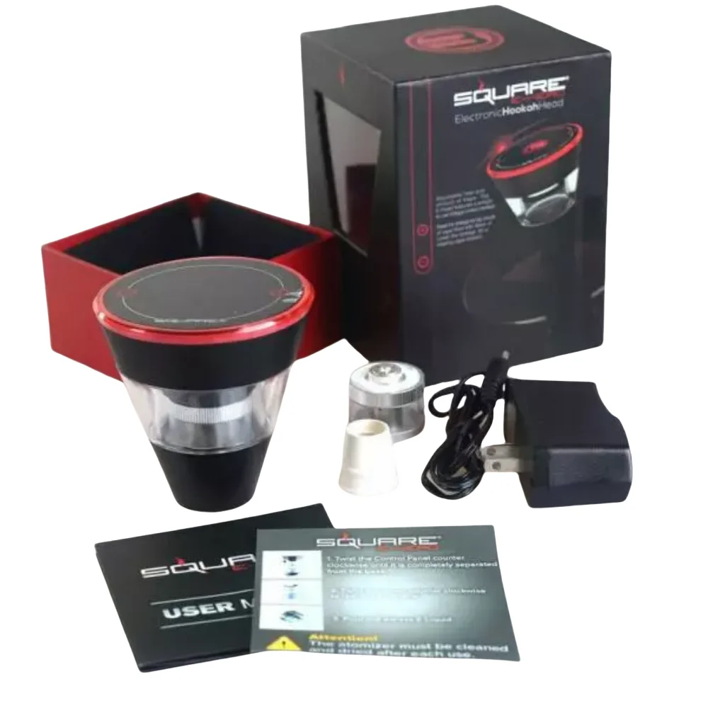 

Electric Кальян Charcoal Stove with Two 8.0ml Tanks Carbon Free Dry Burning Oil Tobacco Bowl for Smoking Hookah Shisha Head Gift