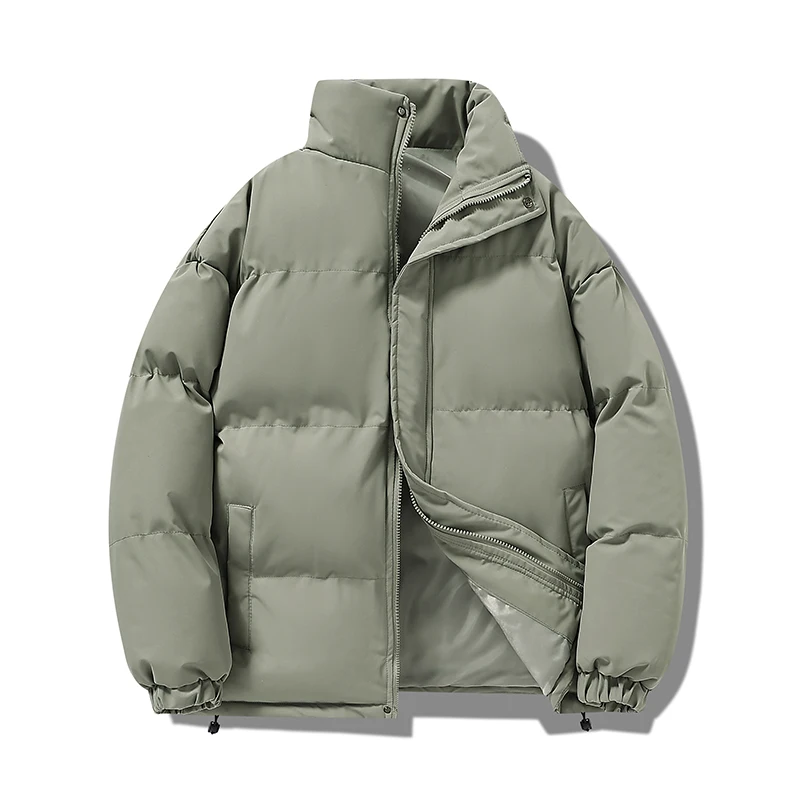 Kurtka męska outdoorowa, sportowa, kempingowa, uniwersalna, modna, podróżna, biznesowa, wiatroodporna, gruba i ciepła, jednokolorowa, bawełniana.