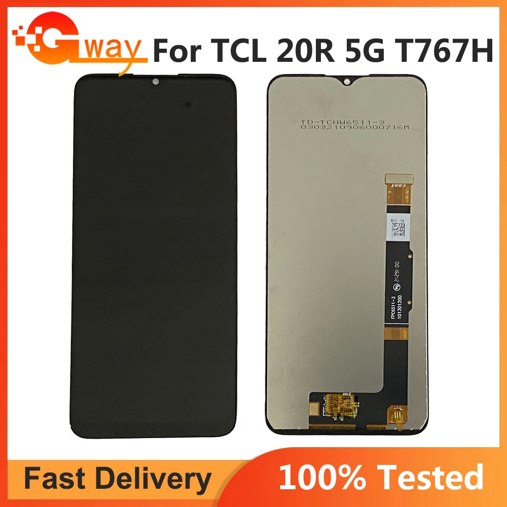 

6.52'' Original For TCL 20 R 20R 5G T767H LCD Display Touch Screen Replacement Digitizer Assembly For TCL20 R TCL20R 5G LCD