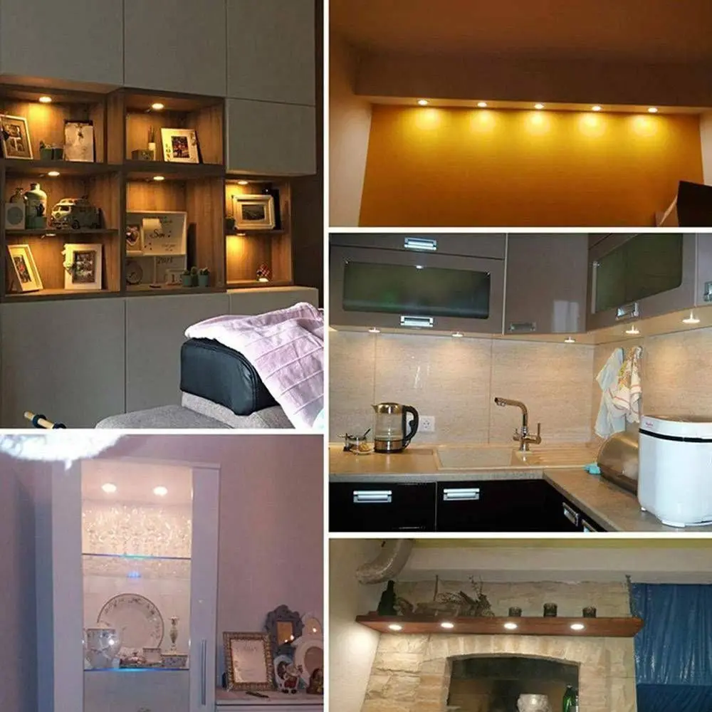 Aluminium Recessed Ceiling Light 21LED 3000K/4000K/6000K Circular Led Lights DC12V 3W Thin 8mm Circular Ceiling Lamp Closet