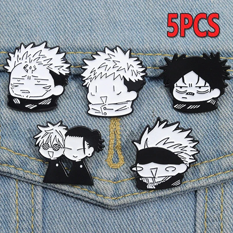 Anime JJK Jujutsu Kaisen Cosplay Brooch Enamel Pin  Badges Brooches for Clothes Jewelry Accessories Fashion Jewelry Gift