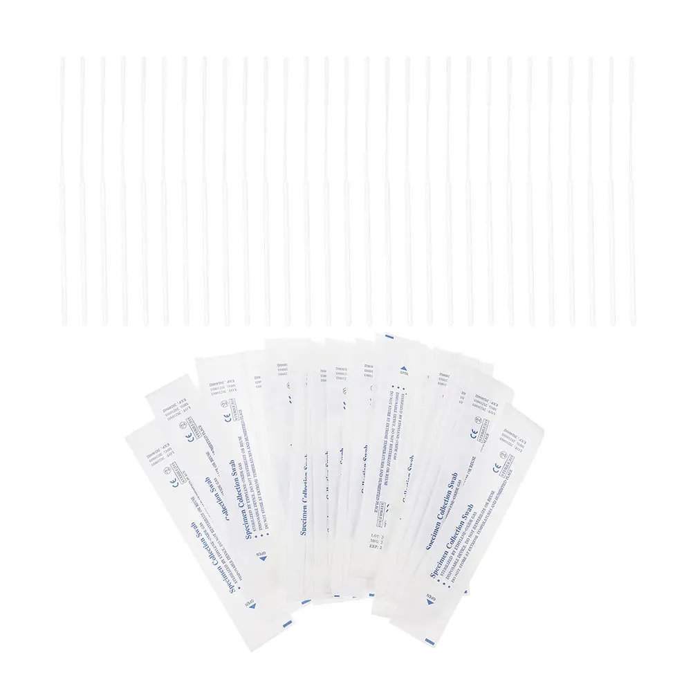 

50pcs Nasal Swabs Flocking ABS Disposable Sampling Professional Pharynx Multi function Sterile Testing Lightweight Safe