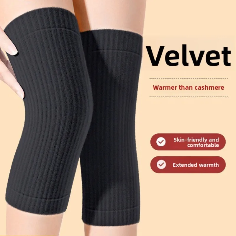 Strictly Selected Velvet Autumn Winter Thickened Warm Soft Knee Pads for Old Cold Legs Women Air Conditioned Room Knee Pads