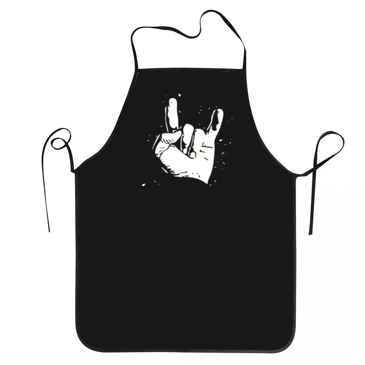 Heavy Metal Rock Apron for Women Men Musician Music Lover Adult Unisex Kitchen Chef Bib Tablier Cuisine Cooking Baking Painting