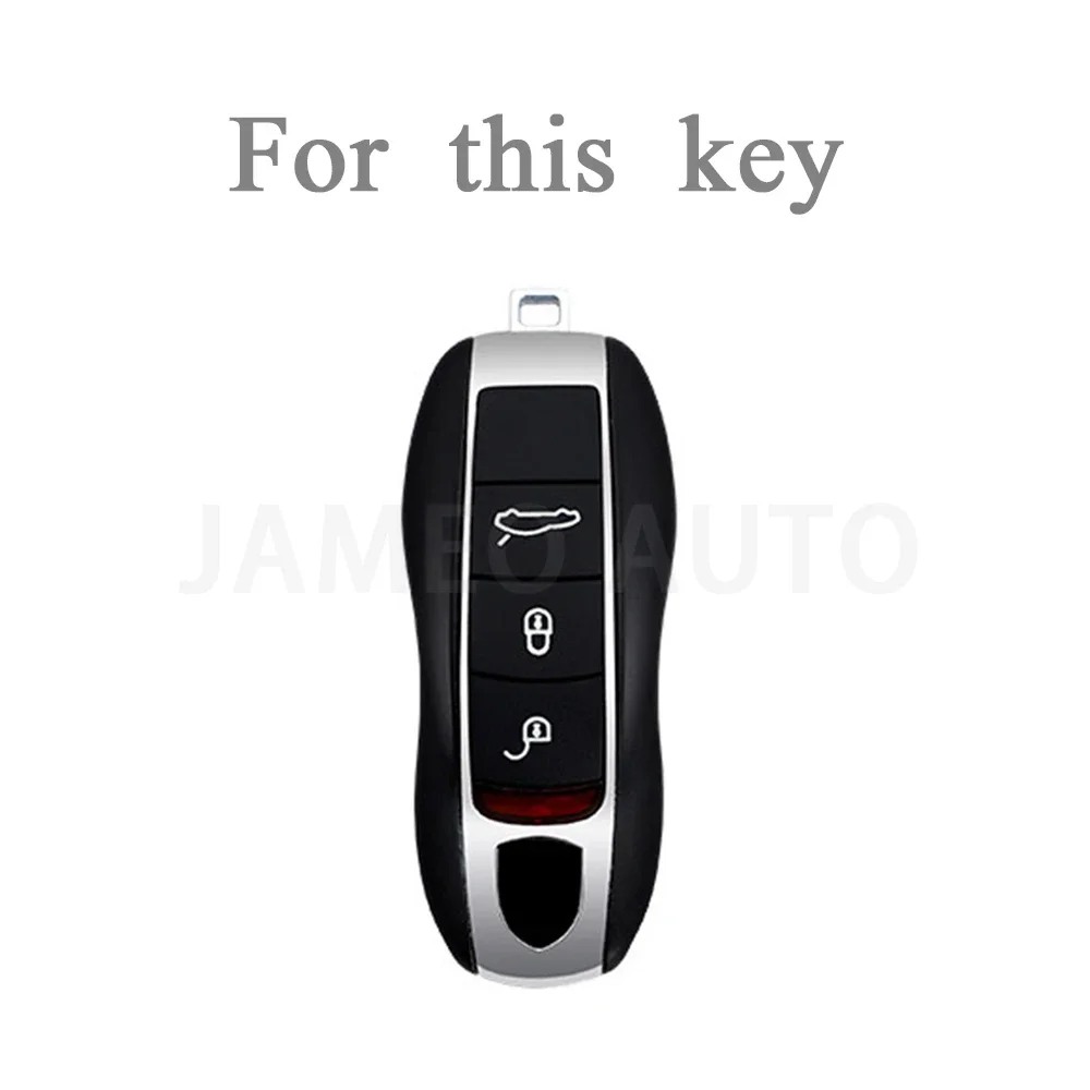 For Porsche Panamera Spyder Carrera Macan Boxster Cayman Cayenne 911 970 981 991 Car Smart Remote Key Case Fob Covers Set Shell