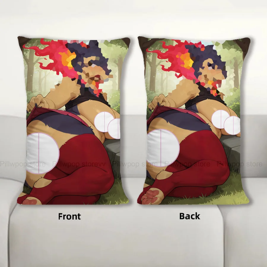 

R18+ Dakimakura Anime Furry breathe fire Body Pillow Cover Sofa Cushion Double-side Print Throw Pillow Case 40X60cm