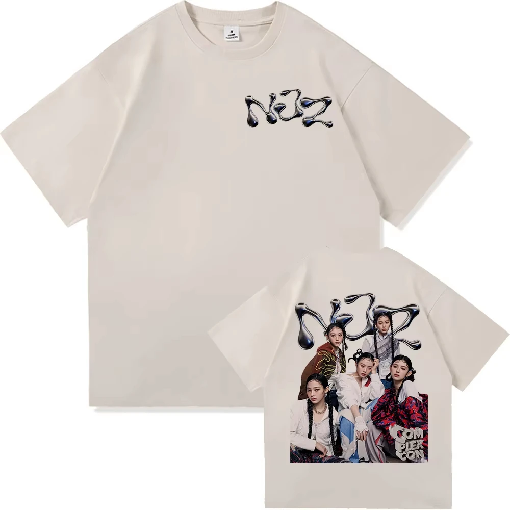 NJZ NWJNS تي شيرت الصيف موضة الرجال/النساء الجمالية الجرافيك تي شيرت غير رسمي للجنسين جودة عالية كول خمر القطن تي شيرت