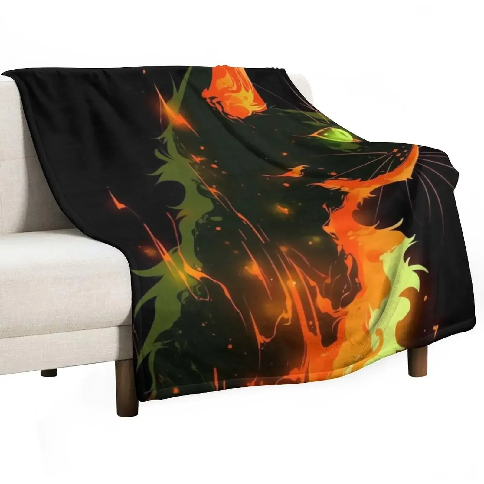 Firestar Graffiti Throw Blanket Soft Plush Plaid Summer Blankets