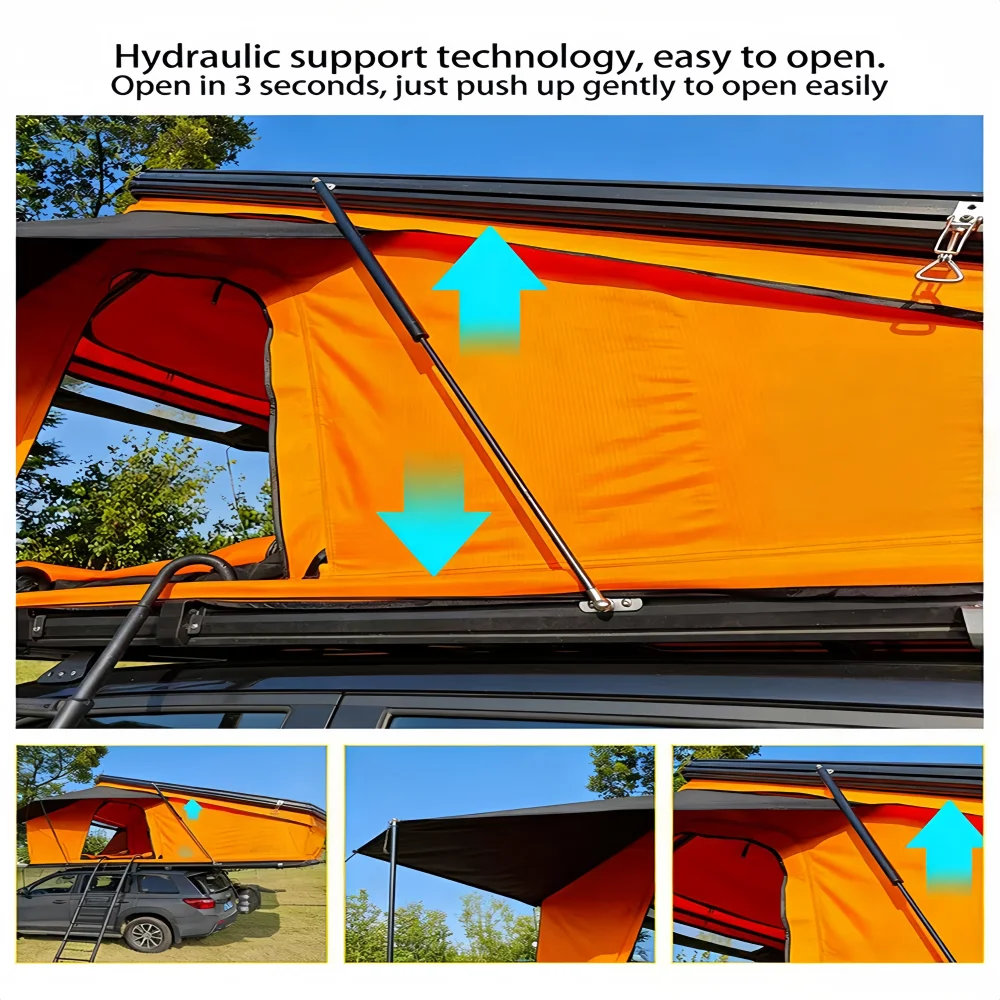 WP6009--Waterproof Windproof UV-resistant Semi-automatic Camping Tent for Outdoor Camping, Aluminum Alloy